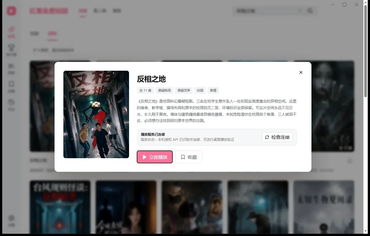 红果桌面版 详情页