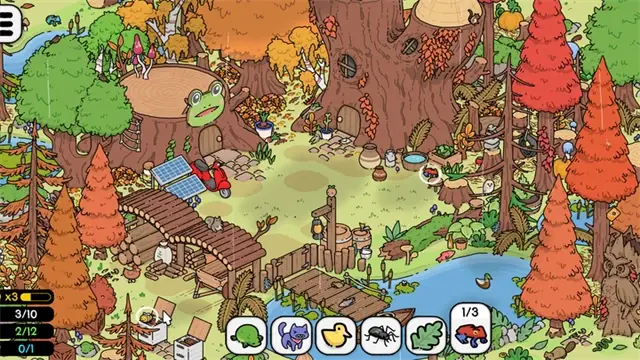 马特的寻猫:秋日森林与树屋场景